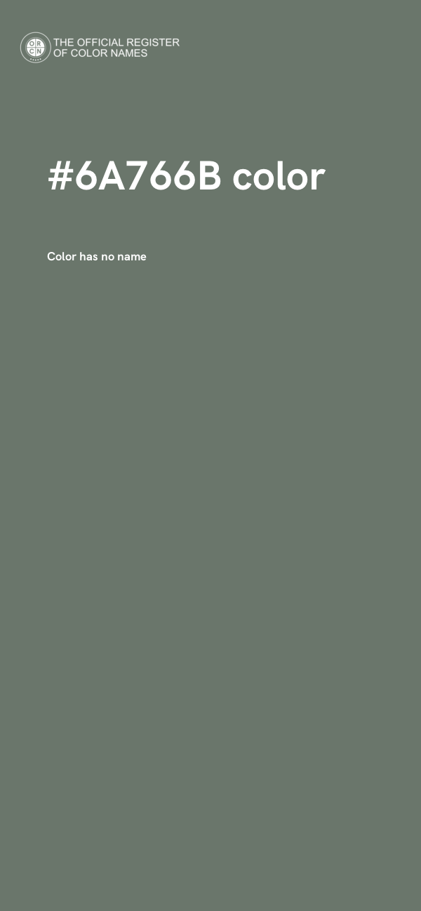 #6A766B color image