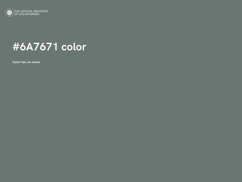 #6A7671 color image