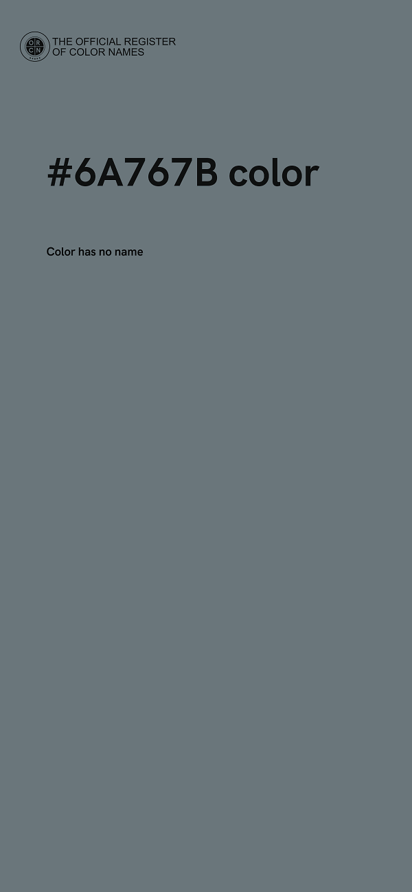 #6A767B color image