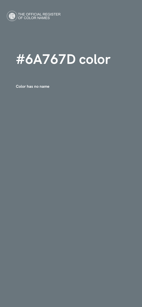 #6A767D color image