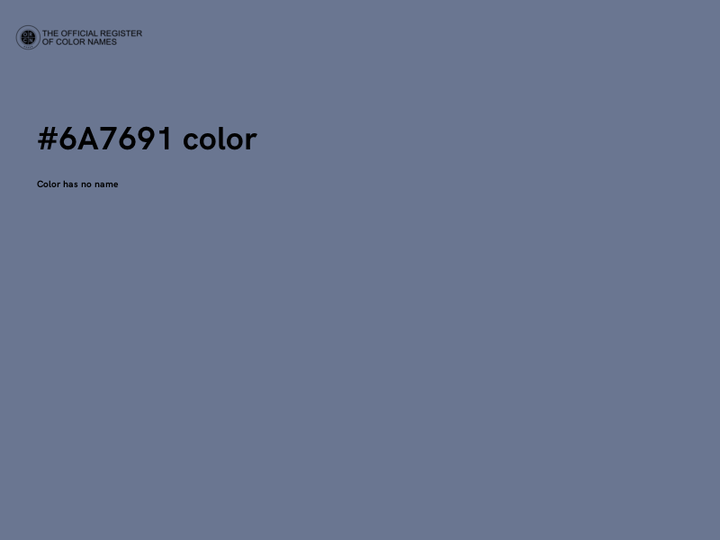 #6A7691 color image