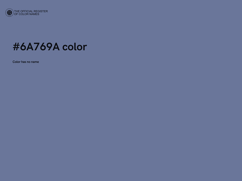 #6A769A color image