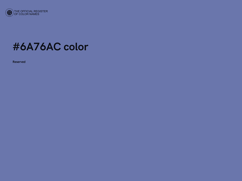 #6A76AC color image