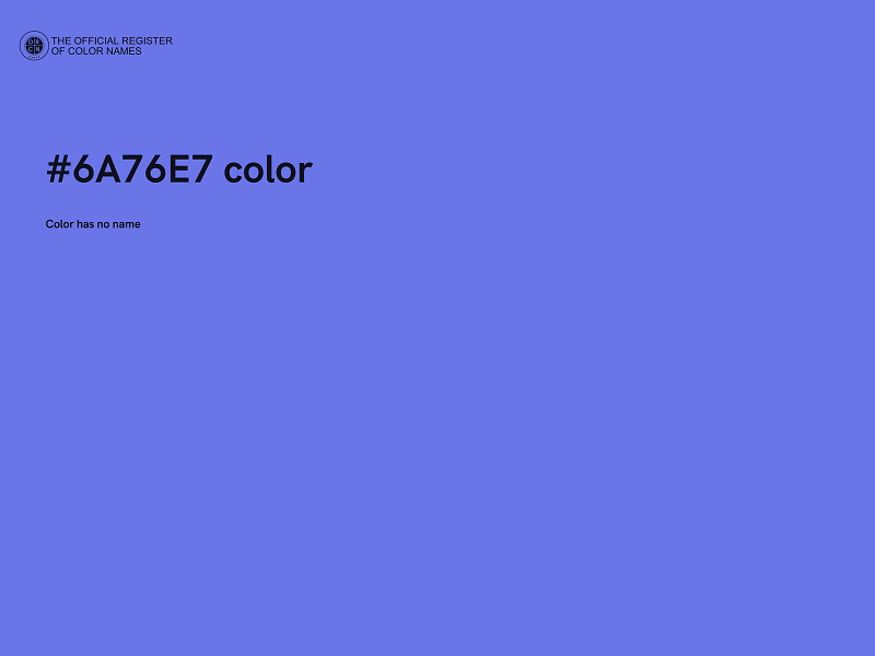 #6A76E7 color image