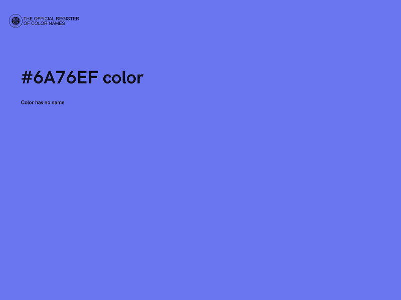 #6A76EF color image