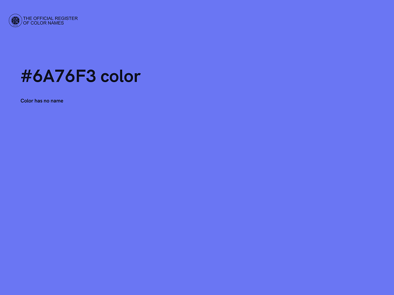 #6A76F3 color image