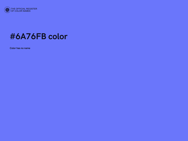 #6A76FB color image