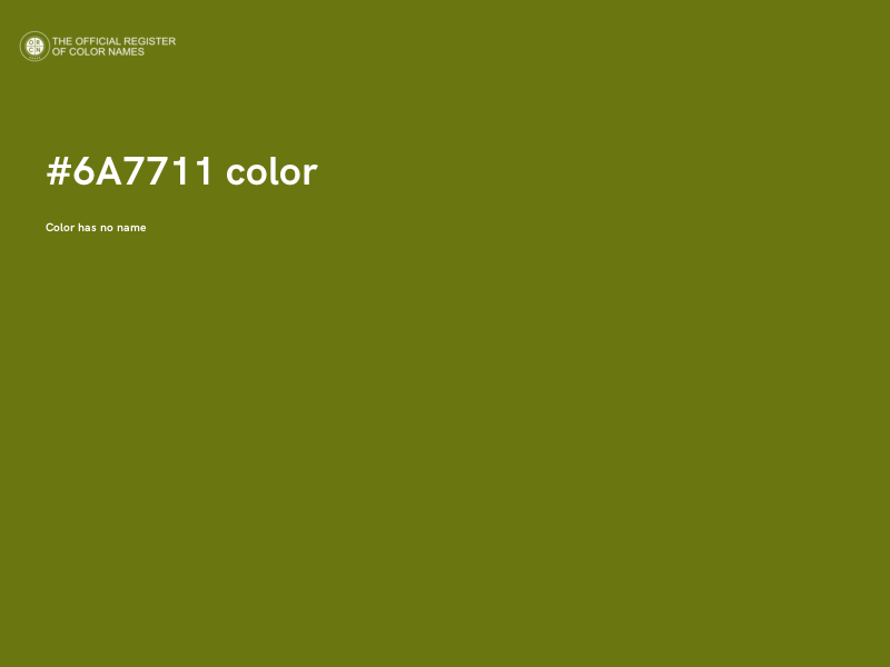#6A7711 color image