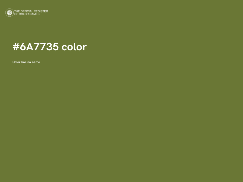 #6A7735 color image