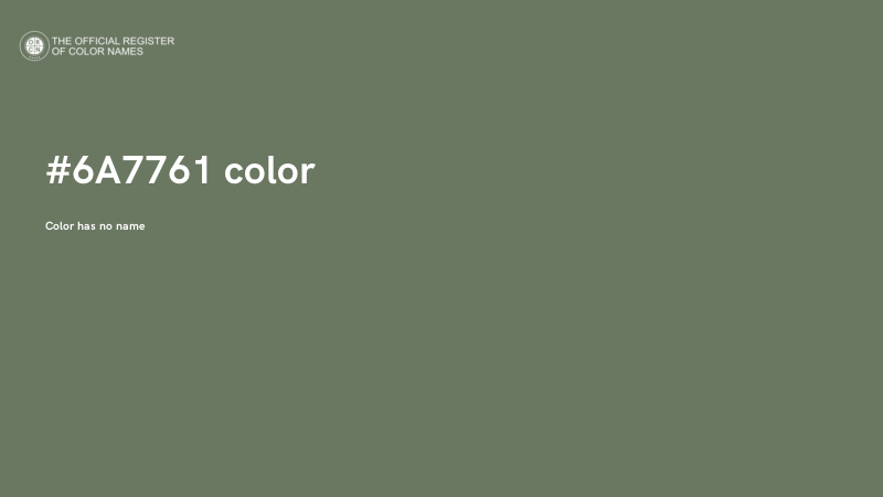 #6A7761 color image