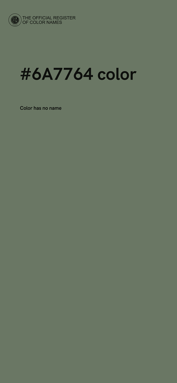 #6A7764 color image