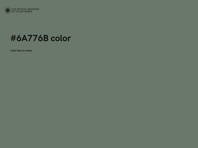 #6A776B color image