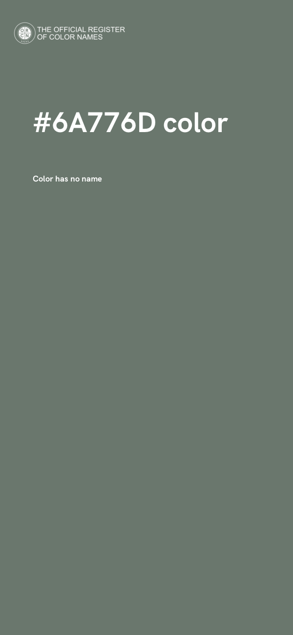 #6A776D color image