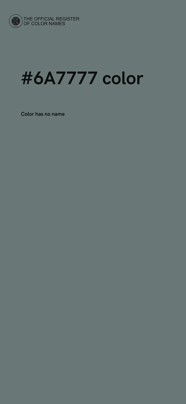 #6A7777 color image