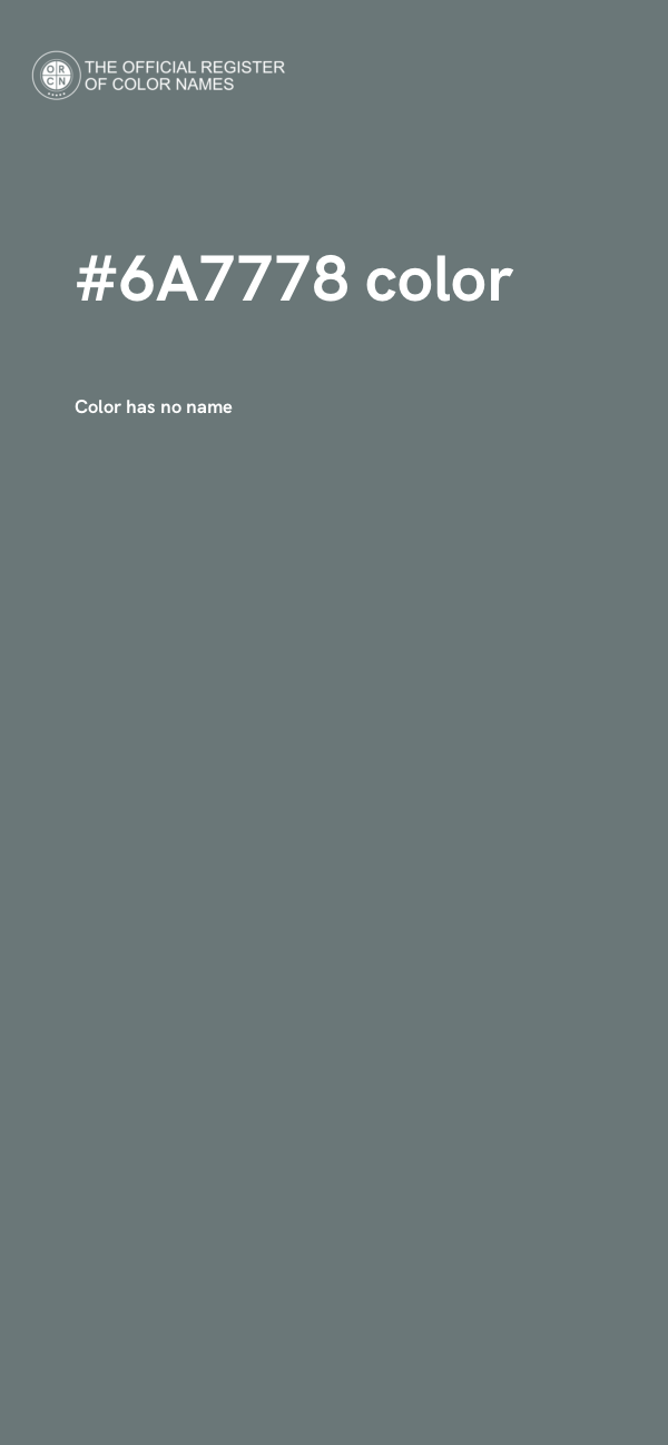 #6A7778 color image