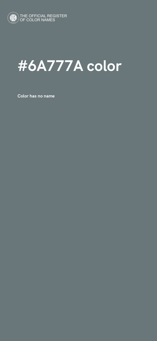 #6A777A color image