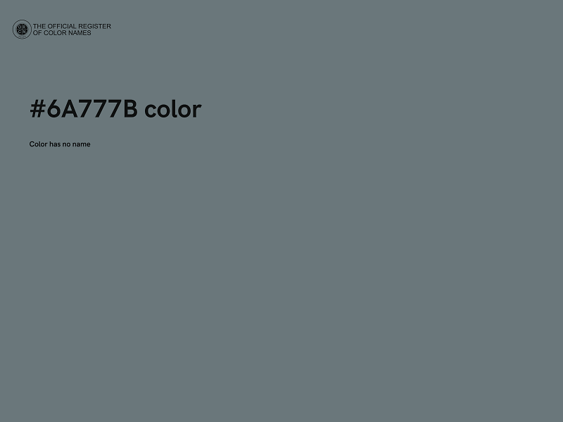 #6A777B color image