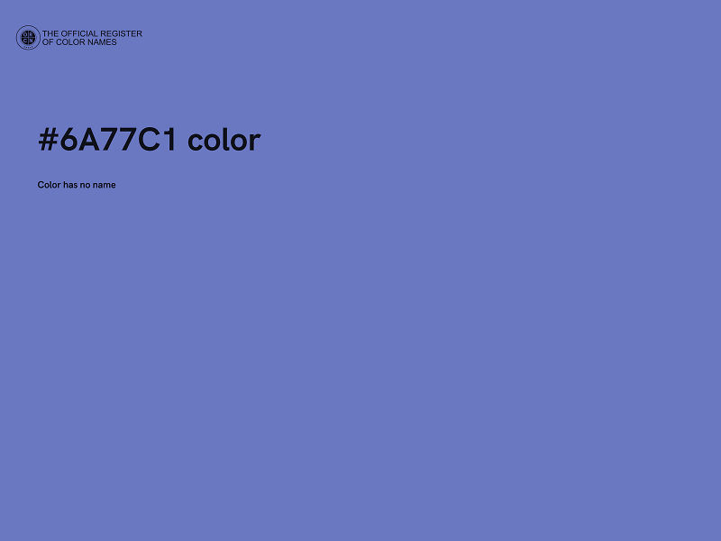 #6A77C1 color image