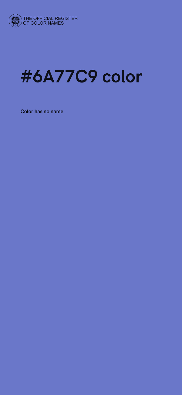 #6A77C9 color image