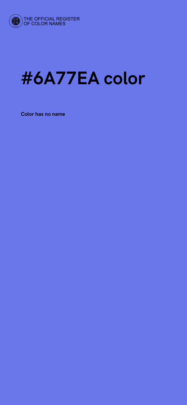 #6A77EA color image
