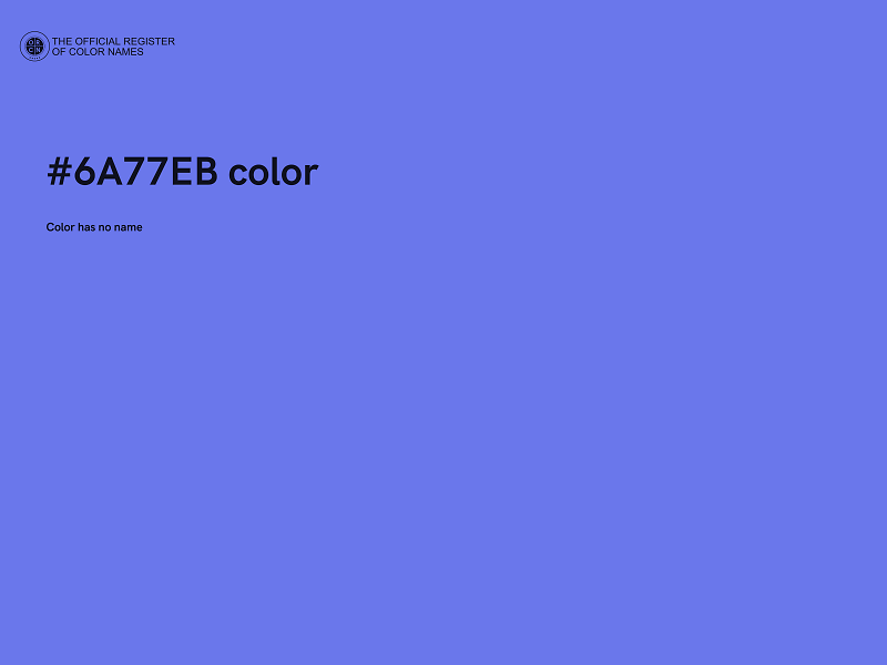 #6A77EB color image