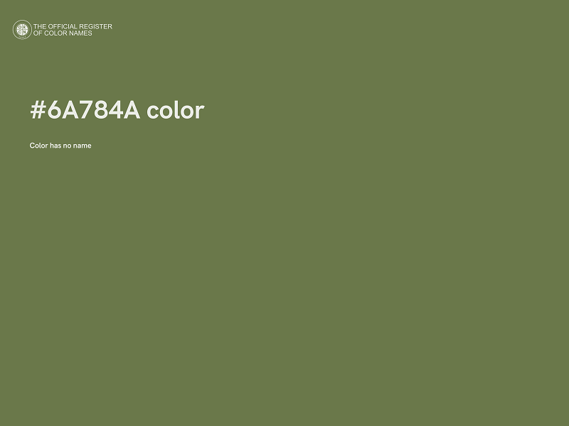#6A784A color image