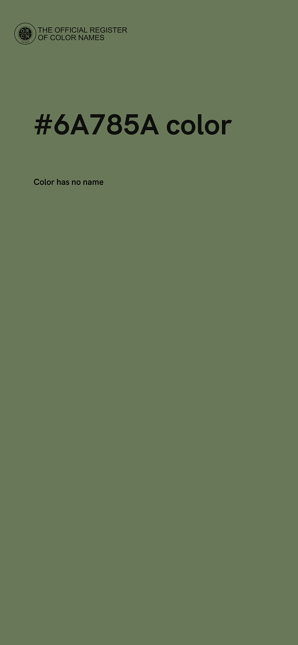 #6A785A color image