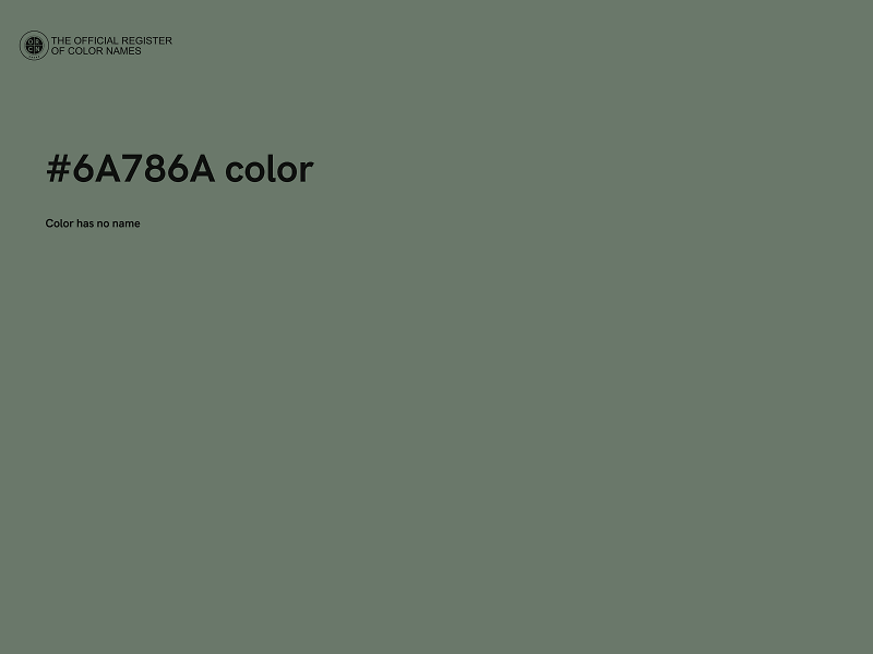 #6A786A color image