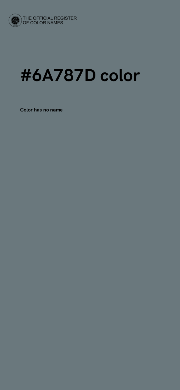 #6A787D color image