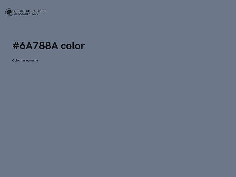 #6A788A color image