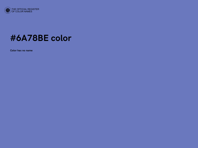 #6A78BE color image