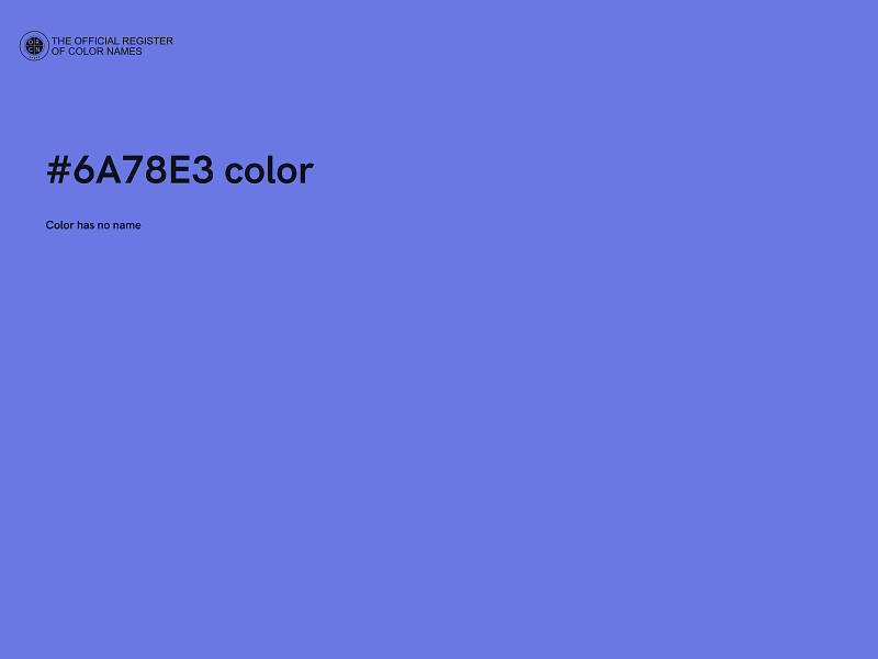 #6A78E3 color image