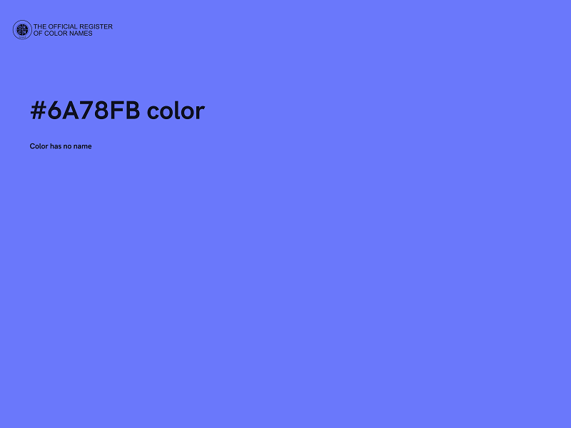 #6A78FB color image