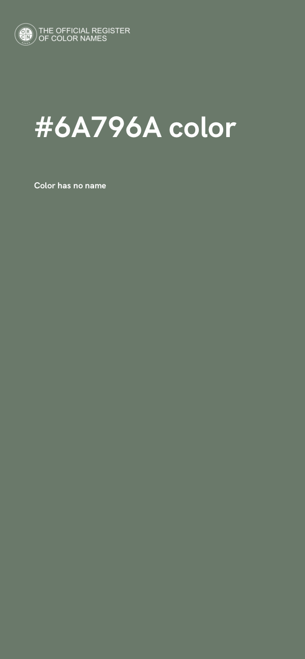 #6A796A color image