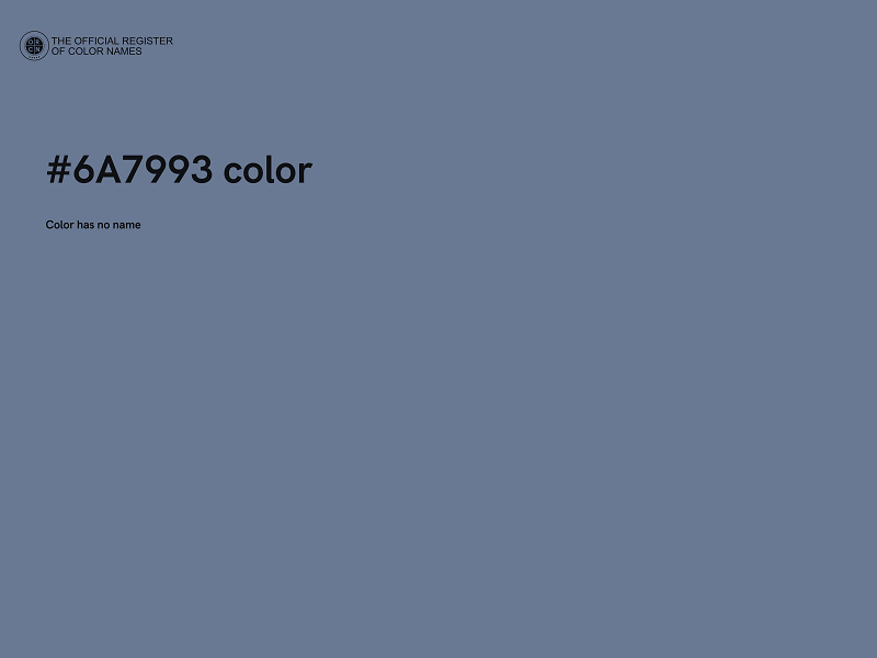 #6A7993 color image
