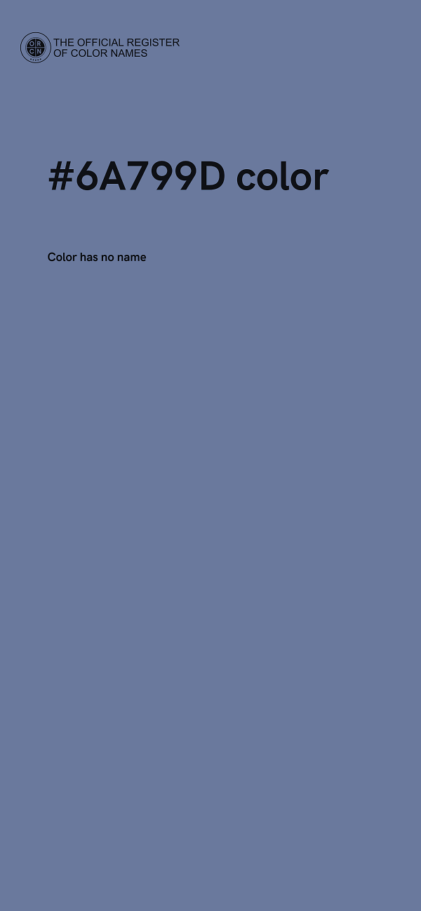 #6A799D color image