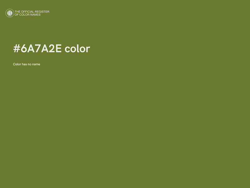 #6A7A2E color image