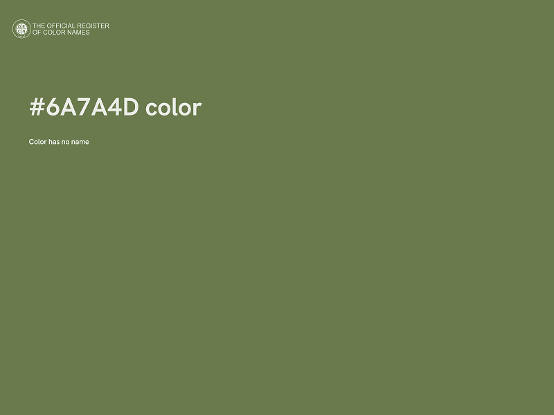 #6A7A4D color image