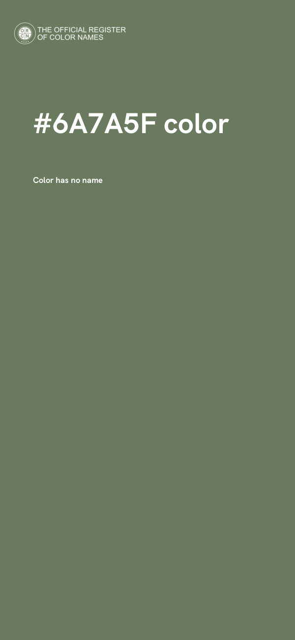 #6A7A5F color image