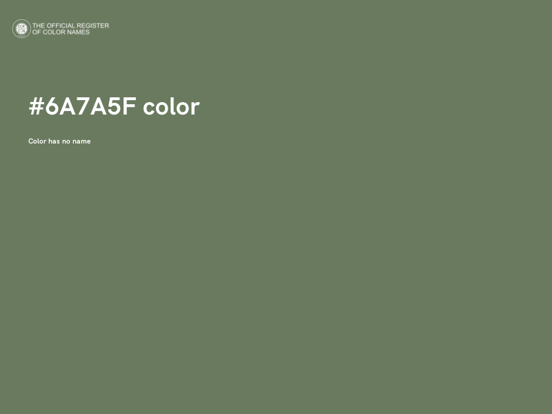 #6A7A5F color image