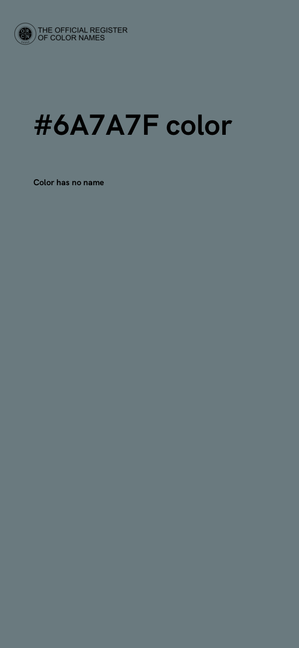 #6A7A7F color image