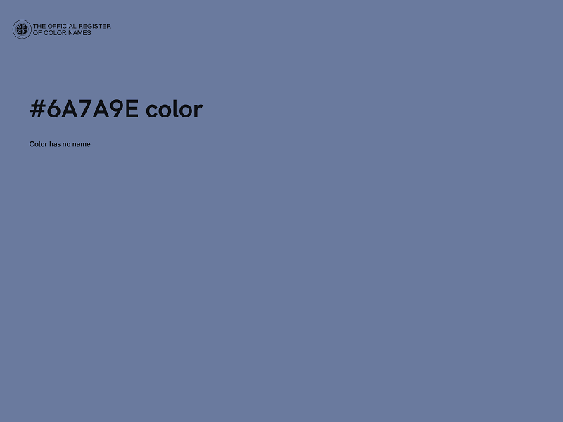 #6A7A9E color image