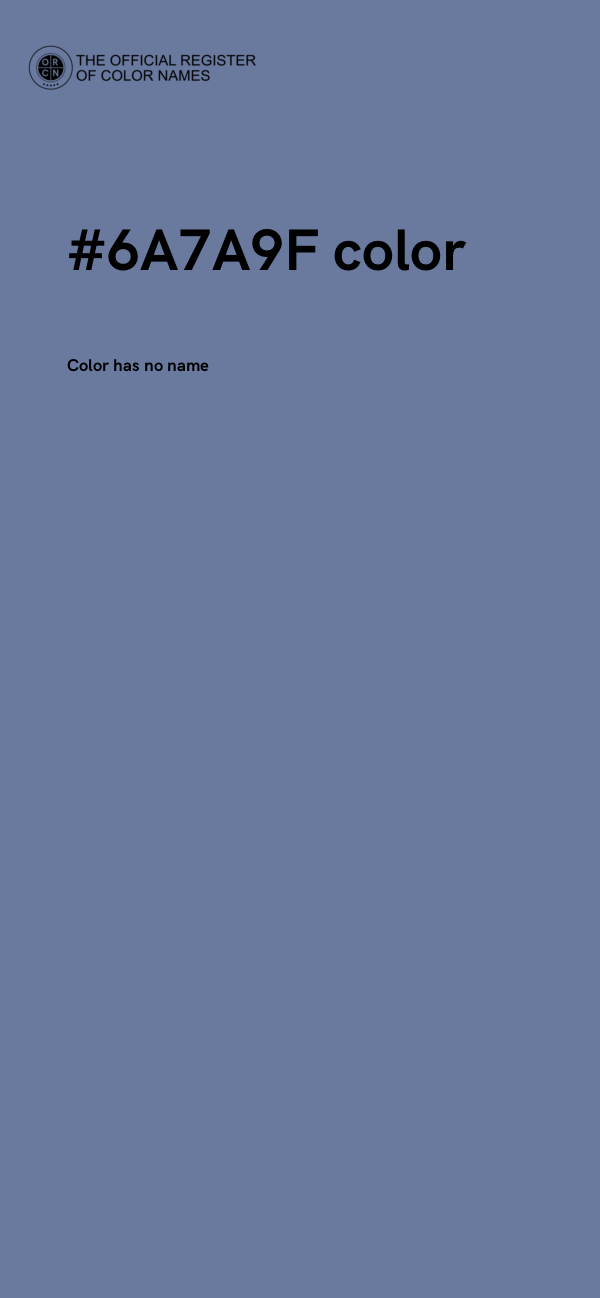 #6A7A9F color image