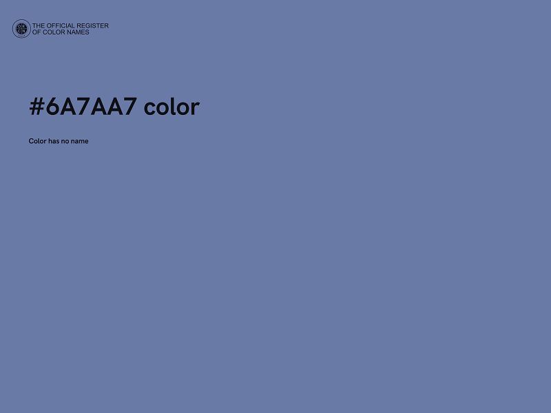 #6A7AA7 color image