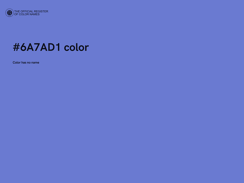 #6A7AD1 color image