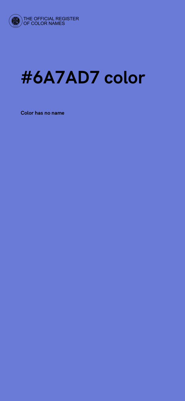 #6A7AD7 color image