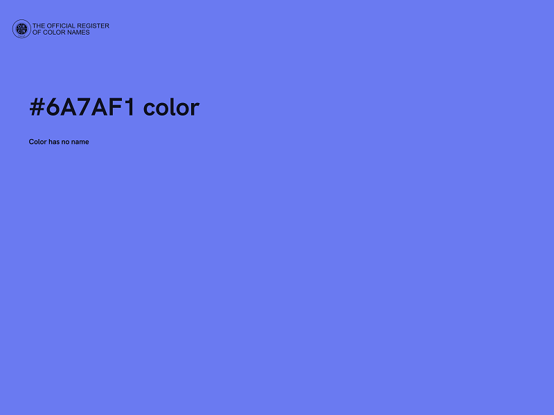 #6A7AF1 color image