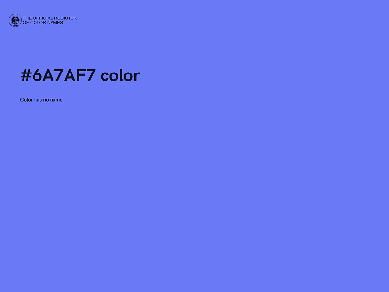 #6A7AF7 color image