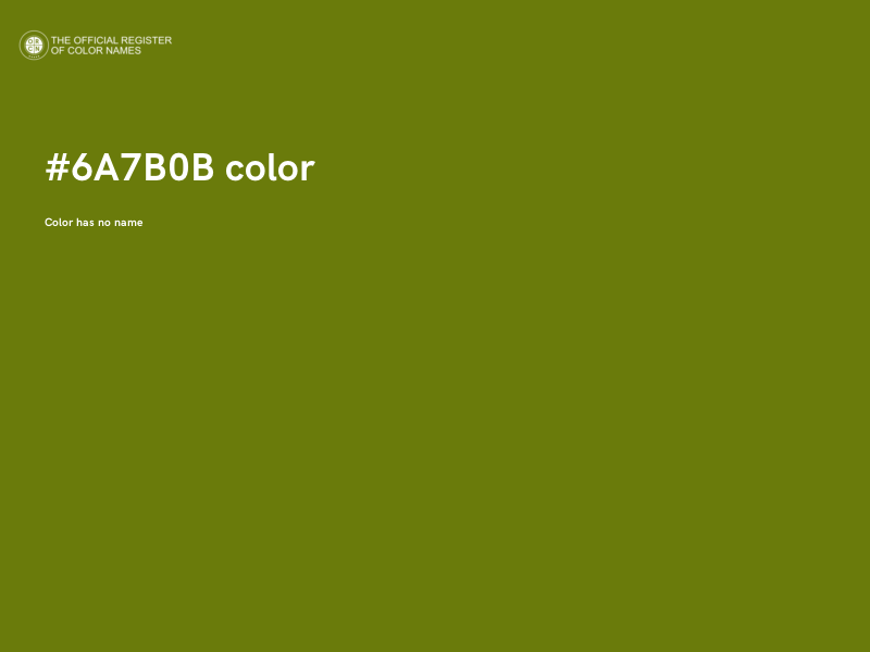 #6A7B0B color image