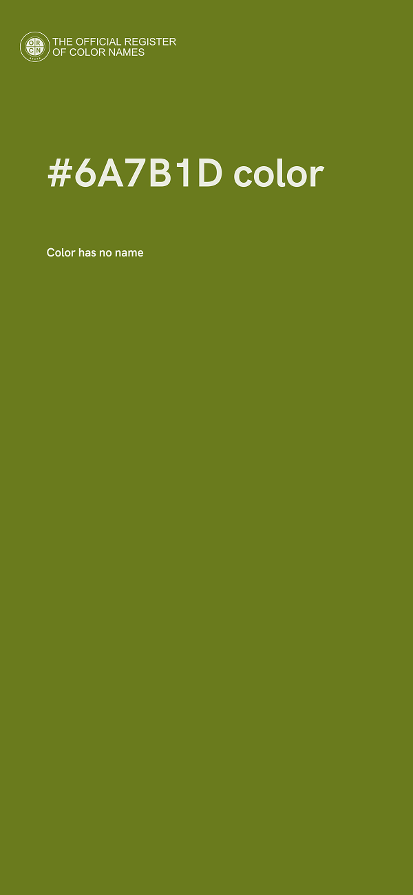 #6A7B1D color image